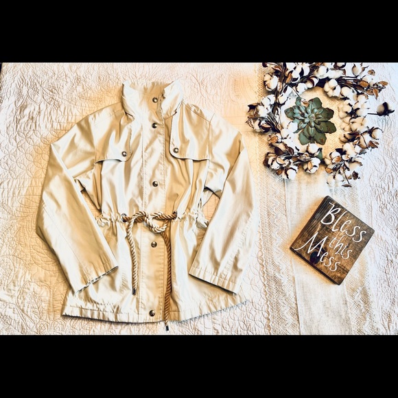 Mackintosh New England Asphalt colored Rope Tie All season jacket size small - Picture 1 of 14